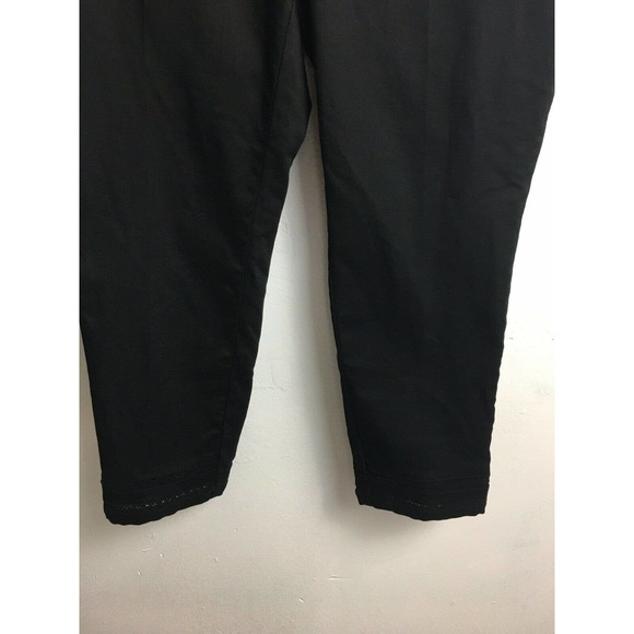 Style & Co Pants Black Crochet-Trim  Plus Size 20W Skinny Stretch - Picture 12 of 12